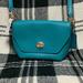 Coach Bags | Coach Teal Blue & Gold Mini Crossbody Bag Nwt | Color: Blue/Gold | Size: Os