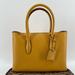 Kate Spade Bags | Kate Spade Eva Satchel Handbag Mustard Yellow Pebble Leather Crossbody Strap | Color: Yellow | Size: 10.5” (L) X 7” (H) X 4” (W)