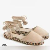 J. Crew Shoes | Jcrew Baja Suede Espadrille | Color: Cream/Tan | Size: 8