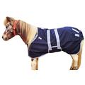CHALLENGER 42" 1200D Turnout Waterproof Breatheable Lightweight Closed Front Miniature Mini Weanling Goat Donkey Pony Foal Horse Sheet Blanket Coat Cover Navy Grey 51502