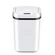 15 Litres Automatic Sensor Dustbin, Touchless & Pedal Free Waste Bin, Plastic Odor Proof Trash Can for Kitchen Bathroom Living Room (White)