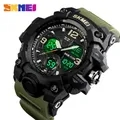 SKMEI-Montre de sport numérique étanche pour homme affichage LED extérieur militaire touristes