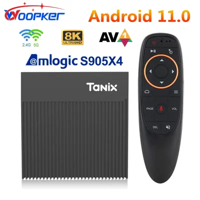 Tanix Tage-Smart TV Box Android 11 Amlogic S905tage 4 Go 32 Go 8K AV1 lecteur multimédia