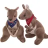 Peluche kangourou australien avec écharpe bébé jouet kangourou sensation australienne beurre