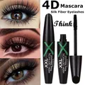 InjFiber-Mascara 4D waterproof longue durée extension de cils noirs cosmétiques