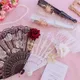 Lolita Lace Rose Fan Pliant Superbe Rétro Style Européen Sombre Gothique Cour brev Éventail à