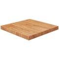 Dessus de table carré Marron clair 50x50x4 cm Bois chêne traité