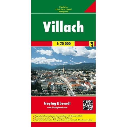 Freytag & Berndt Stadtpläne / Pl 62 / Villach, Stadtplan 1:20.000. Villaco, Karte (im Sinne von Landkarte)
