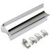 Stainless Steel Guitar Slide Tone Bar for Dobro Lap Steel Guitar Hawaiian Guitar Electric Guitar Accessories Silver