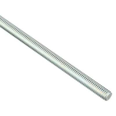 ZORO SELECT U20300.043.7200 Fully Threaded Rod, 7/16"-14, 6 ft, Steel, Grade A,