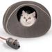 MEWOOFUN Cat Cave Bed -Handmade Wool Cat Bed Cave Eco-Friendly Cat Bed Cat House Felt Cat Caves for Indoor Cats and Kittens (Grey)