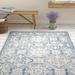 Blue/White 60 x 0.12 in Indoor Area Rug - Ophelia & Co. Salerna Hand-Tufted Wool/Blue/Ivory Area Rug Cotton/Wool | 60 W x 0.12 D in | Wayfair