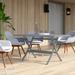 Mercury Row® Copher Folding Wicker Dining Table Wicker/Rattan in Gray | 28.3 H x 55.1 W x 31.5 D in | Outdoor Furniture | Wayfair MCRW6059 42459033
