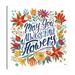 Jaxson Rea Happy Thoughts IV White by Janelle Penner - Wrapped Canvas Textual Art Canvas, Wood in Blue/Brown/Gray | 12 H x 12 W x 1.5 D in | Wayfair