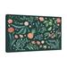 Jaxson Rea Seaside Botanical I Dark by Janelle Penner - Wrapped Canvas Graphic Art Canvas, in Gray/Green/Indigo | 10 H x 15 W x 1.5 D in | Wayfair