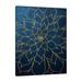 Jaxson Rea Navy Gold Succulent 1 by Urban Epiphany - Wrapped Canvas Print Canvas in Black/Blue/Gray | 24 H x 18 W x 1.5 D in | Wayfair