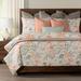 Siscovers Floral Watercolor Print Duvet Cover & Insert Set Polyester/Polyfill/Microfiber in Blue/Gray/Pink | Queen | Wayfair PETA-XDUQN7