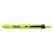 Sharpie Retractable Highlighters Fluorescent Yellow Ink Chisel Tip Yellow/Black Barrel Dozen (28025)