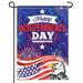 ANLEY Double Sided Premium Garden Flag July 4th Independence Day USA American Memorial Garden Flags - 18 x 12.5 Inch