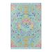 The Pioneer Woman Folk Geo Outdoor Rug Turquoise Color 7 x 10