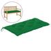 walmeck Garden Bench Cushion Green 43.3 x19.6 x2.7 Fabric