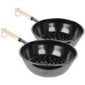 Bestonzon 2Pcs Charcoal Burner Camping Burner Pot Outdoor Charcoal Burning Pot Barbecue Charcoal Tool