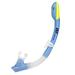 IST Kids Dry Top Snorkel Youth / Junior Size Scuba Diving & Snorkeling Gear Hypoallergenic Silicone (Blue and Yellow)