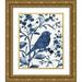 Robinson Carol 26x32 Gold Ornate Wood Framed with Double Matting Museum Art Print Titled - Bluebird Silhouette II