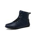 Crocowalk Women & Men Slip Resistant Lace Up Wrestling Shoes Training Boxing Shoe Nonslip High Top Sneakers Blue 5.5