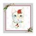 Jean Plout Plaid Christmas with Cat G Canvas Art