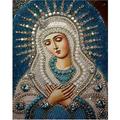 5D Diamond Seaside Scenery Painting Kit Full Drill Crystal Rhinestone Picture Gift Cross Stitch Painting Art Crafts Hous Jesus The Virgin