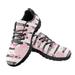 Renewold Women Mens Shoes Outdoor Hiking Ladies Tennis Shoes Athletic Running Fashion Sneakers Walking Breathable Lightweight Sport Shoes Size 8.5 Flat Shoes Pink Lemons Print Footwear