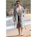 Alwyn Home Men's Waffle Robe W Piping C Hooded Lightweight , Full Length Ultra Soft Spa Sleepwear Bathrobe - Waffle Weave Robe | Wayfair