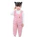 JDEFEG Dinosaur Pack Child Kids Toddler Toddler Baby Boys Girls Cute Cartoon Letter Jumpsuit Cotton Wadded Thicken Suspender Snow Bib Ski Pants Overalls Trousers Outfit All Jumpsuit for Boys Pink 110