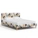 Corrigan Studio® Platform Bed Upholstered/Cotton in Gray | 37 H x 82 W x 90 D in | Wayfair 7DE1D124D72949EA8593FB6A2F9C7053