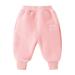 JDEFEG 5T Boys Set Outfits Toddler Children Kids Baby Boys Girls Thicken Thermal Cartoon Animals Pants Trousers Outfits Clothes Jumpsuit Baby Boy 24 Months Polyester Pink 80