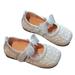 Toddler/Little Girls Mary Jane Bow Glitter Pearl Ballerina Flats Princess Shoes Slip-on School Party Dress Shoes