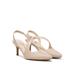 Wide Width Women's Santorini Pump by LifeStride in Taupe Fabric (Size 8 1/2 W)