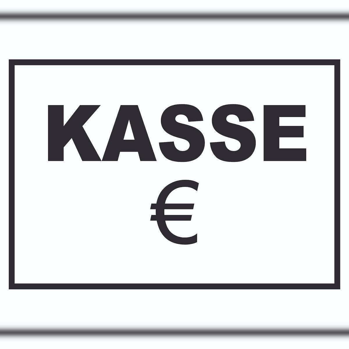 Kasse Schild A1 (594x841mm) Image