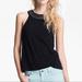 Free People Tops | Free People Ombr Necklace Beaded Neckline Halter Tank Top M | Color: Black/Purple | Size: M