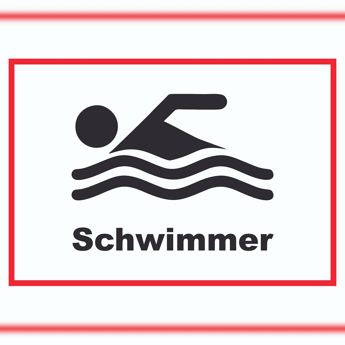 Schwimmer Schild A1 (594x841mm) Image