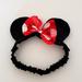 Disney Accessories | Minnie Mouse Baby Headband | Color: Black/Red | Size: Osbb