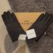 Coach Accessories | Coach Black Leather Gloves, Sz Medium, Nwt | Color: Black | Size: Medium(Size 7)