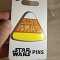 Disney Accessories | Disney Star Wars Candy Corn Enamel Pin, Halloween, Sparkly Glitter, Collector | Color: Gold/White | Size: Os