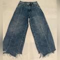 American Eagle Outfitters Jeans | Cropped Wide Leg American Eagle Jean | Color: Blue | Size: 00p
