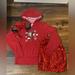 Disney Matching Sets | Girl’s Minnie Christmas Disney Hoodie Size Large, Cat & Jack Sequin Skirt & Ears | Color: Red | Size: Lg