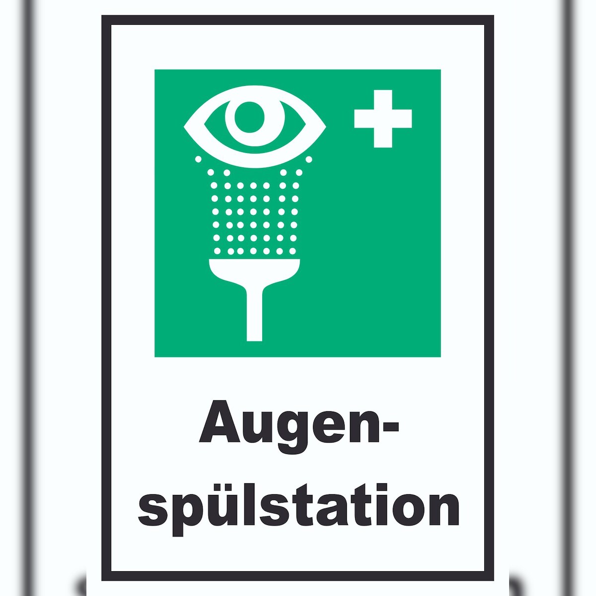 HB-Druck Augenspülstation Schild A2 (420x594mm) Image