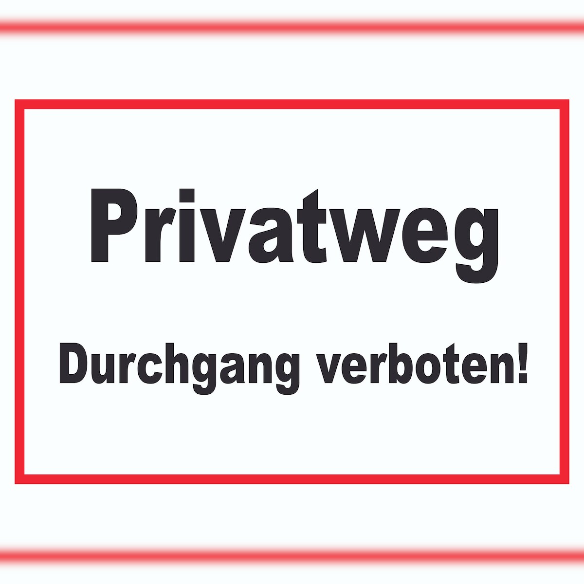 Privatweg Durchgang verboten Schild A1 (594x841mm) Image
