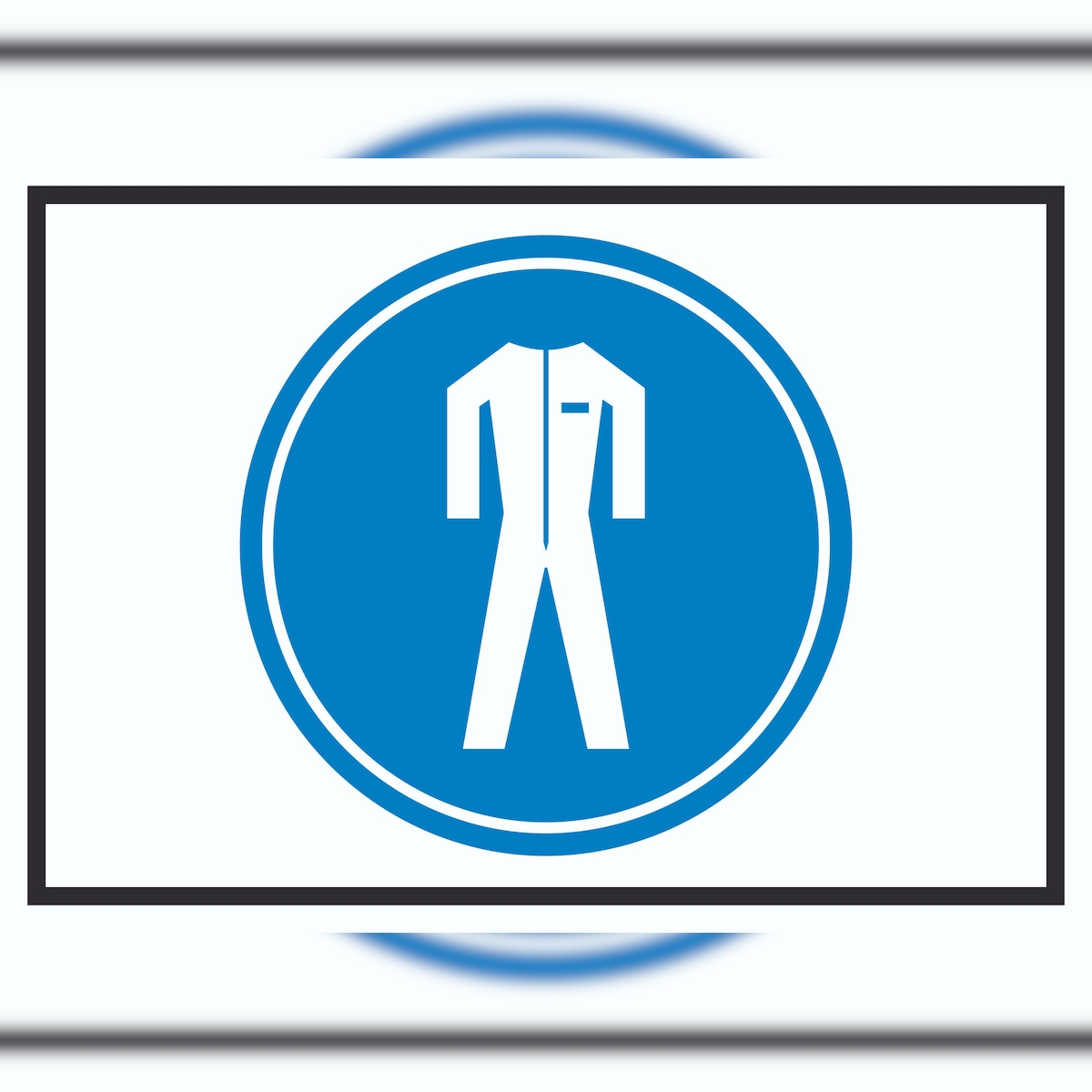 Schutzkleidung tragen Symbol Schild A1 (594x841mm) Image