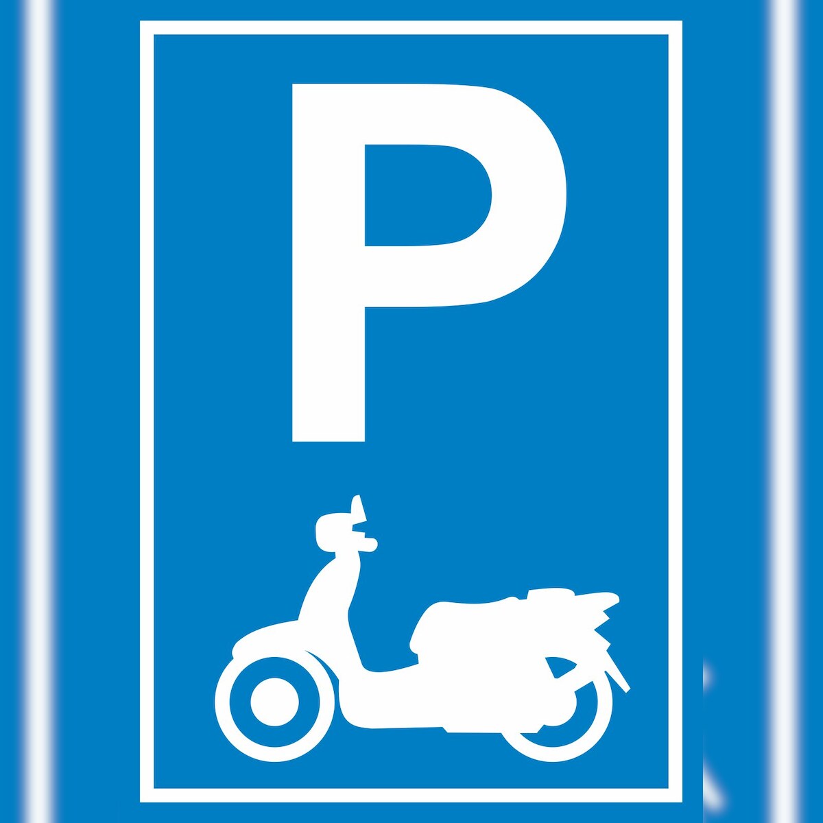 Parkplatz Motorroller Schild A0 (841x1189mm) Image